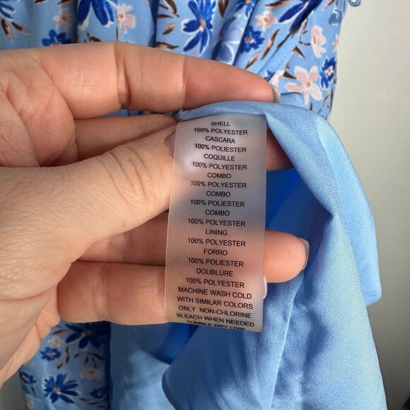 Vince Camuto Women’s Key-hole Color Blocked Floral Halter Dress Size 8P - Picture 9 of 11